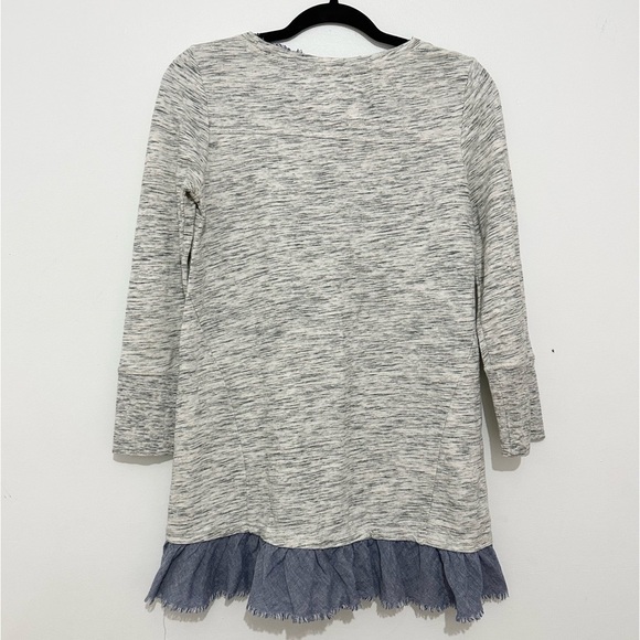 Anthropologie Saturday Sunday Elora Denim Ruffle Pullover Top tunic size small - Picture 5 of 5